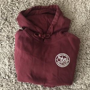 Burgundy OBEY Hoodie